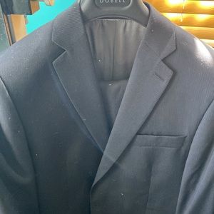 Calvin Klein men suit dark gray wool